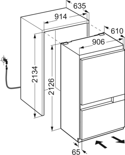 Liebherr Einbau-Kühl-/Gefrierkombi ECBN9671-20 *D* – Bild 3