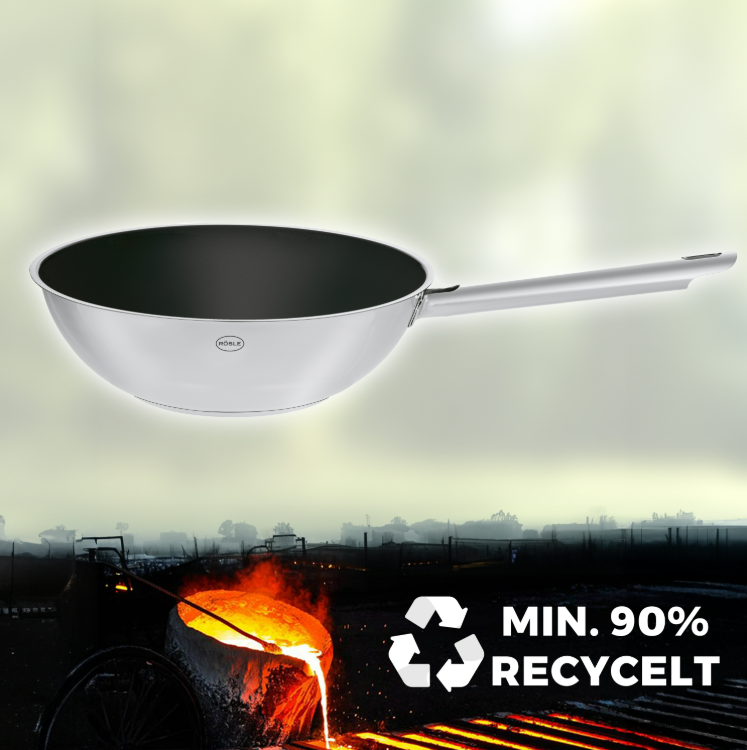 Rösle Wokpfanne Ø 28 cm mit Keramikversiegelung 132123 PUREELEMENTS