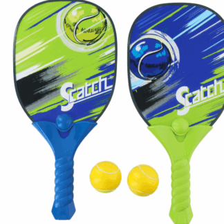 Scatch Set für Padel - 2 Padelschläger und 2 Padelbälle - Freizeit
