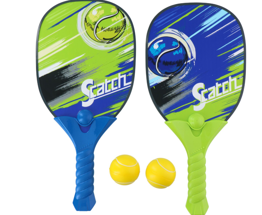 Scatch Set für Padel - 2 Padelschläger und 2 Padelbälle - Freizeit