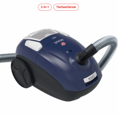 Hoover 2-in-1 Bodenstaubsauger mit Beutel Mini Turbo Tierhaarbürste BV 61 PET 011 – Bild 3