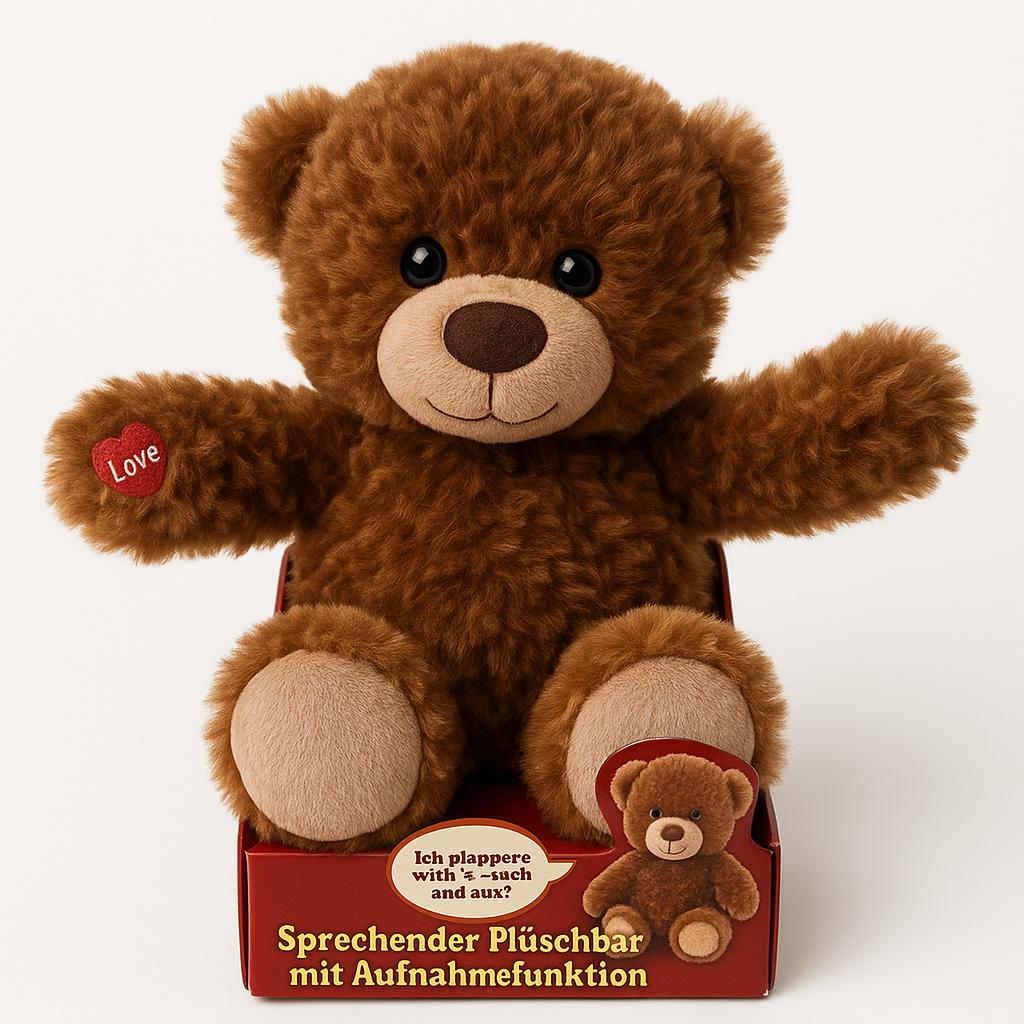 Sprechender Plüschbär mit Aufnahmefunktion