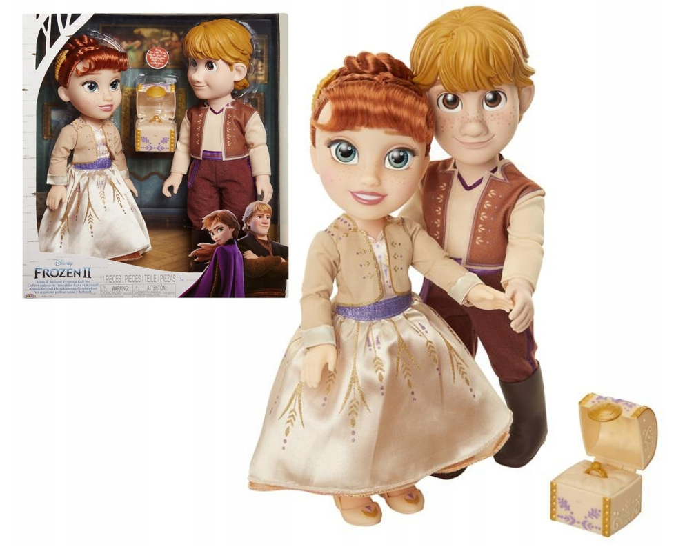 Frozen 2 Anna und Kristoff Puppen Hochzeitsset Ring DISNEY Jakks