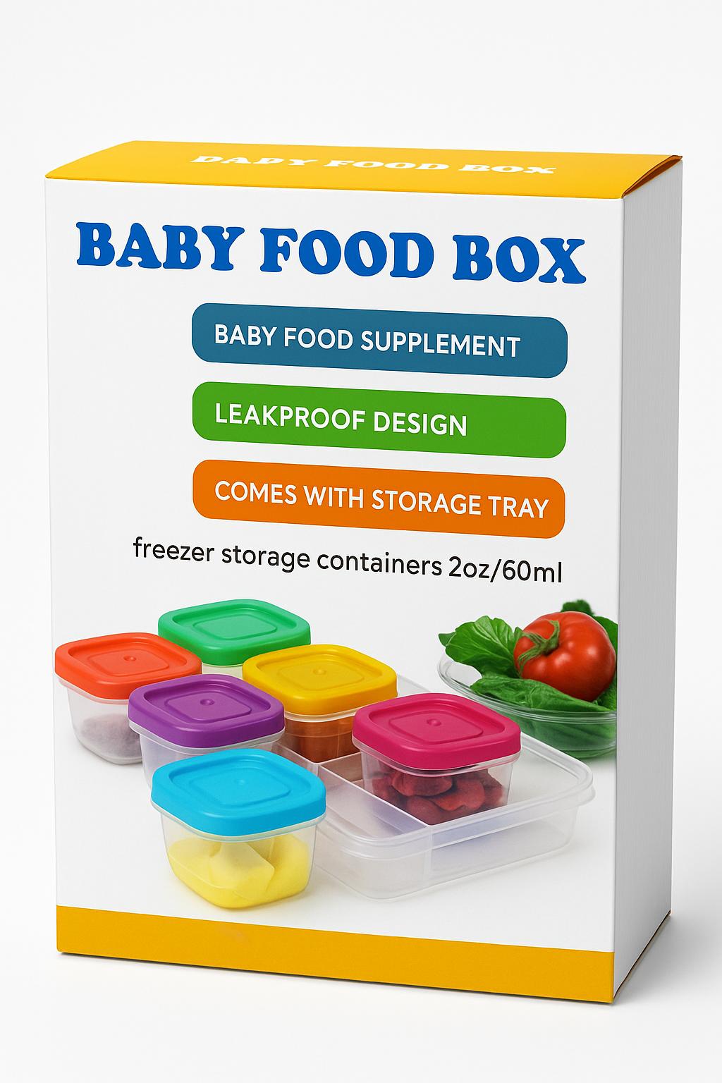 Baby Food Box – 60ml Aufbewahrungsbehälter für Babybrei & Snacks