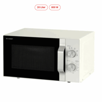 Sharp Stand-Mikrowelle weiß R 204 WA