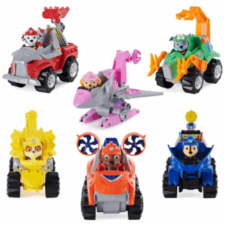 La Pat' Patrouille Paw Patrol - 6056930 – Spielzeug für Kinder - Fahrzeug + Figur Dino Rescue - Figur Paw Patrol - Zufälliges Modell, Multi