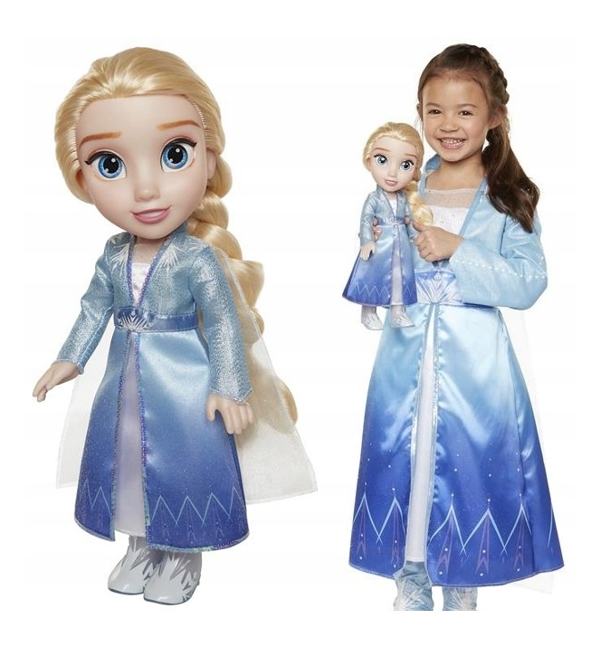 Disney Frozen II – Elsa Abenteuerpuppe & Kinderkleid Set (2-in-1)