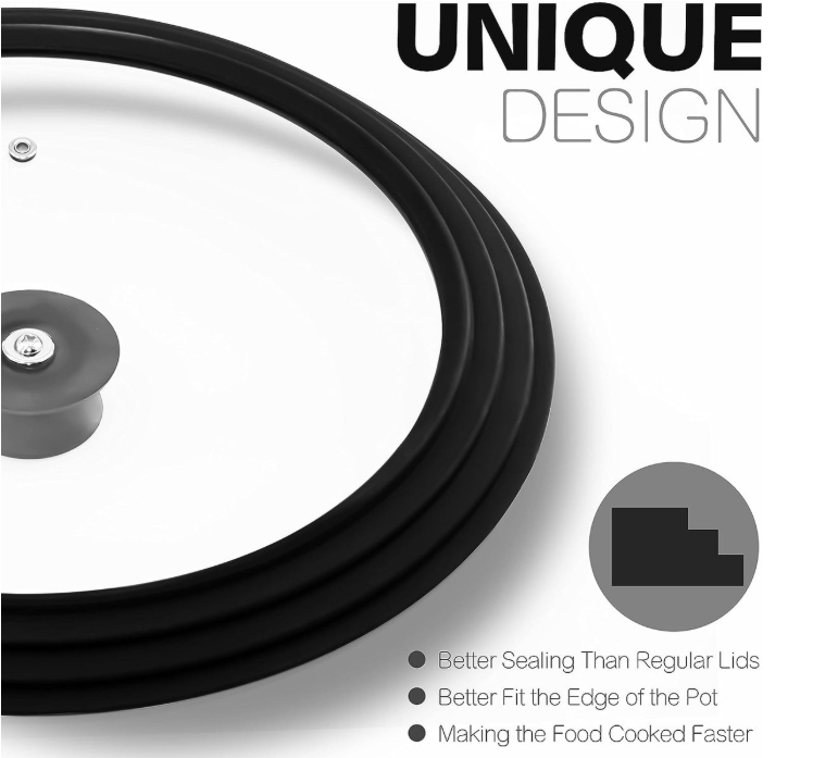 Royalty Line® FS2M Induktions-Kochtopf – 3-teiliges Kochtopf-Set mit Universaldeckel – Ø 18/20 cm – 1,6/2,3 Liter – Antihaftbeschichtung – Für alle Herdarten geeignet – Silber