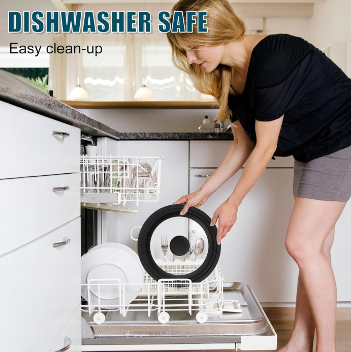 Royalty Line® FS3M Induktions-Kochtopf – 4-teiliges Topfset mit Universaldeckel – Ø 16/18/20 cm – 1,2/1,6/2,3 Liter – Antihaft-Kochtopf – Kochtopf für alle Herdarten – Schwarz