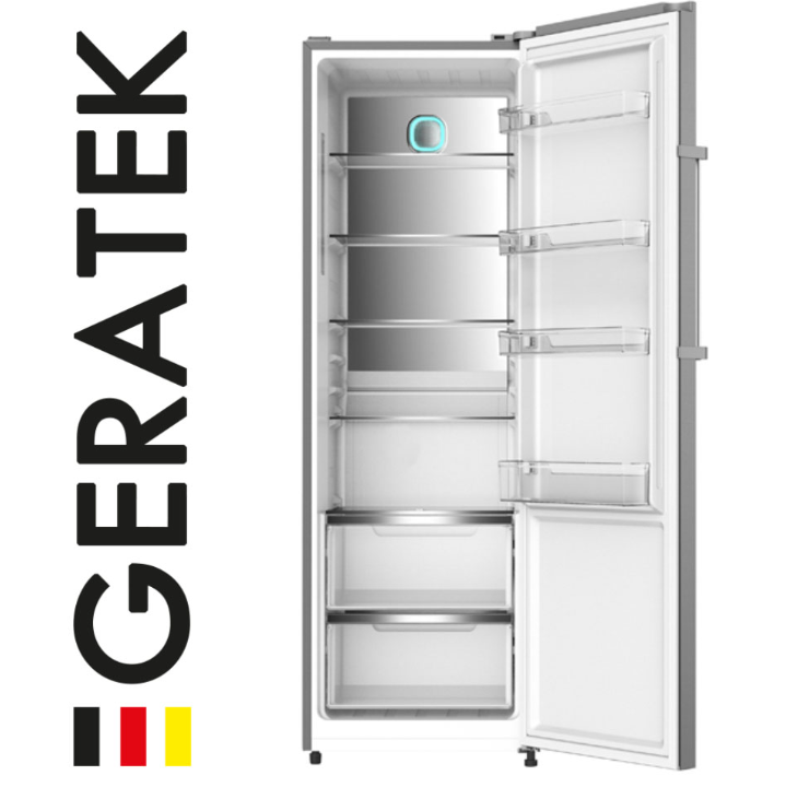 Geratek Stand-Kühlschrank - Inox Look - 185 cm Pollenca KS 3220 IL – Bild 2