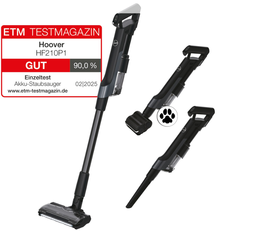 Hoover Kabelloser Akku-Stiel-/ Handstaubsauger - HF 210 P1 011