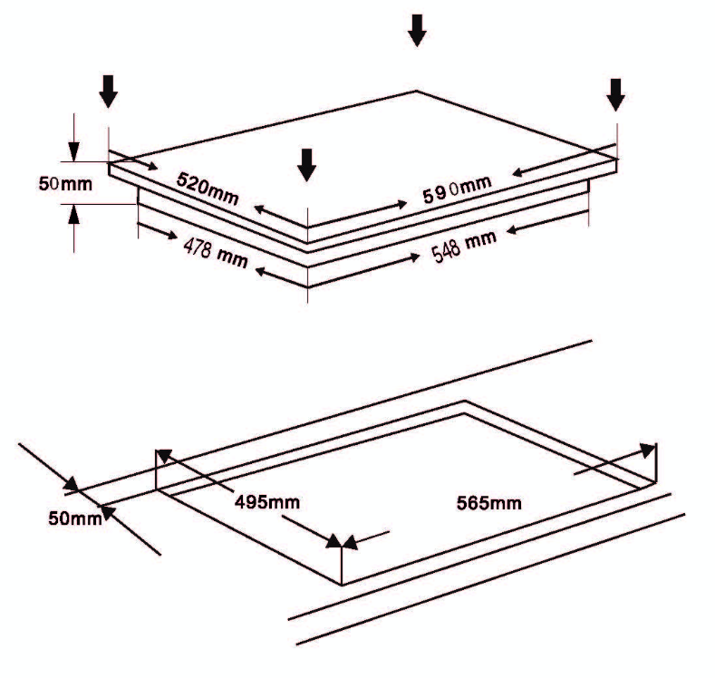 Geratek *A* Herdset schwarz - Tropea EH 7303 B