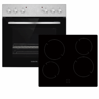 Geratek *A* Einbau-Herdset mit Glaskeramikkochfeld Ronda EH 3000 IX