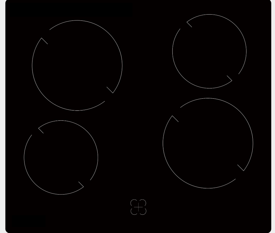 Geratek *A* Einbau-Herdset mit Glaskeramikkochfeld Ronda EH 3000 IX