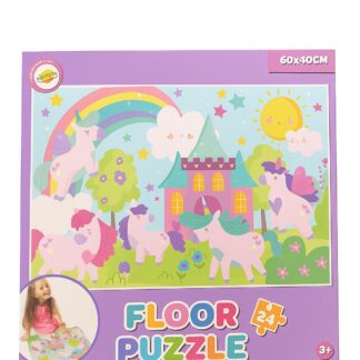 Floor Puzzle – Einhorn & Regenbogen Welt (24 Teile, 60×40 cm)