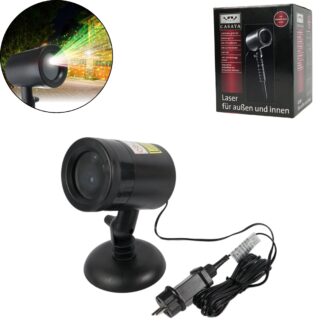 Casaya Laserprojektor IP44 EU-Stecker 40 cm