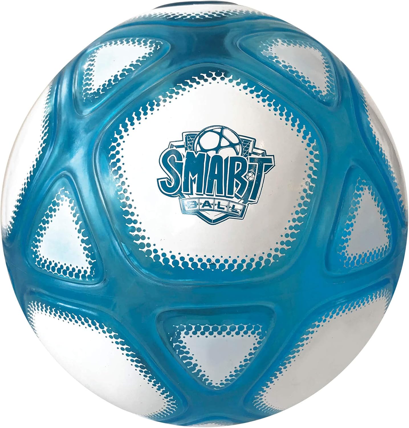 Smart Ball SBCB1B Fußballgeschenk für Jungen und Mädchen ab 6 Jahren – Kick-Up-Zählball mit hellen Lichtern und Geräuschen, weiß und blau, Trainingsball für Kinder