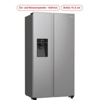 Hisense *E* No Frost Side-by-Side Edelstahl - RSIM 535 ACE