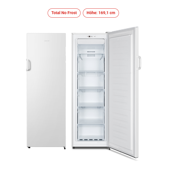 Hisense *E* NoFrost Stand-Gefrierschrank weiß - FV 245 N4 AW2