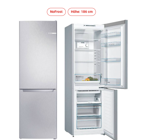 Bosch *E* Total No Frost Kühl-/ Gefrierkombination - KGN 36 NLEA