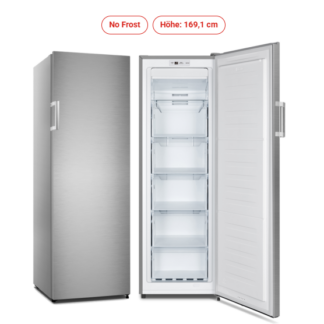 Geratek *E* No Frost Stand-Gefrierschrank Inox - Yukon GS 2020 IL