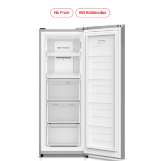 Geratek *E* NoFrost Stand-Gefrierschrank silber - Belmont GS 2311 S