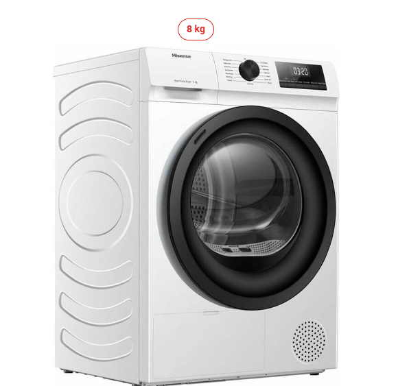 Hisense *D* Wärmepumpentrockner 8 kg - DHQE 800 BW 2