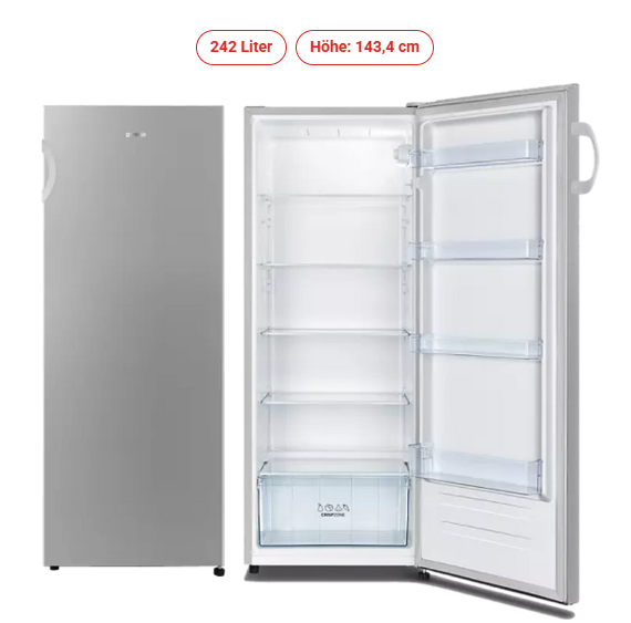 Gorenje *E* Stand-Kühlschrank grau - R 4142 PS