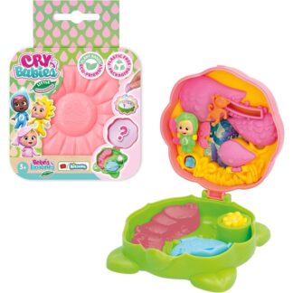 IMC Toys - CRY BABIES Little Changers Greeny | Sammelbare, blumenförmige Kapsel mit einer Mini-Puppe, einer Pipette und