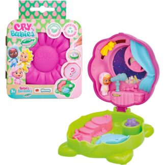 IMC Toys – CRY BABIES Little Changers Moon | Sammelbare, blumenförmige Kapsel mit Mini-Puppe, Pipette und …
