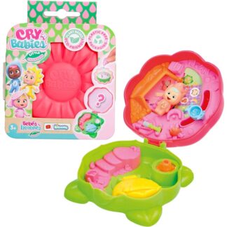 IMC Toys - CRY BABIES Little Changers Sparky | Sammelbare, blumenförmige Kapsel mit einer Mini-Puppe, einer Pipette und
