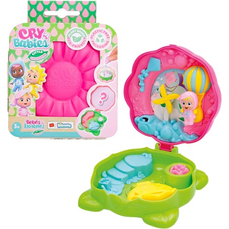 IMC Toys – CRY BABIES Little Changers Windy | Sammelbare, blumenförmige Kapsel mit Mini-Puppe, Pipette und …