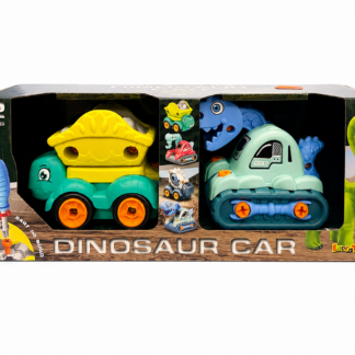 Dinosaur Car 2-teiliges Fahrzeug-Set mit Schraubfunktion