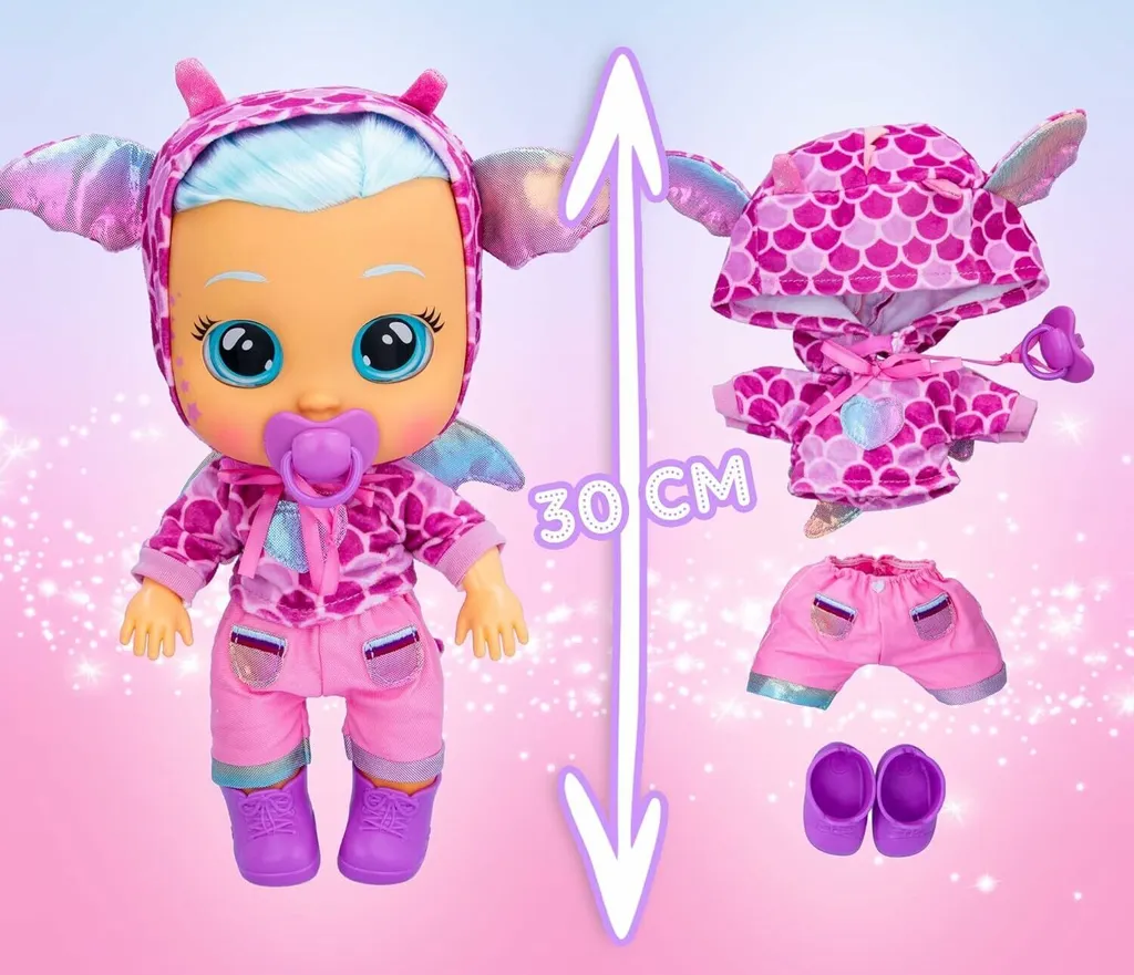IMC Toys Cry Babies 904095, Babypuppe, Weiblich, 1,5 Jahr(e), Junge/Mädchen, 301 mm, 626 g