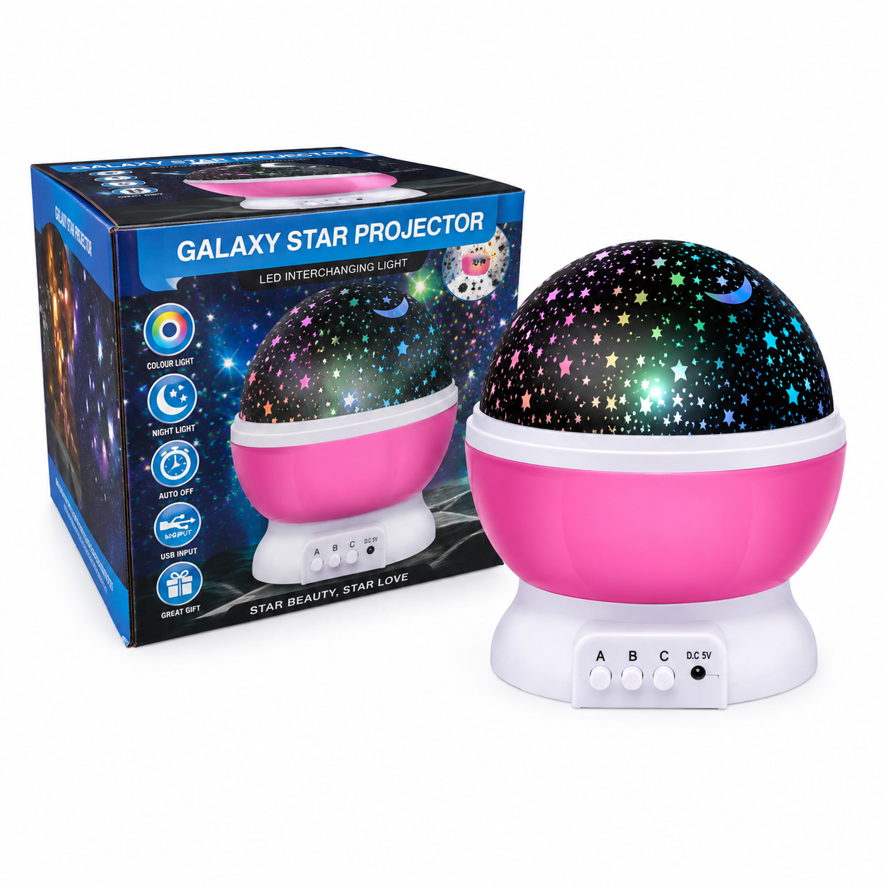 Star Projector Light - Pink