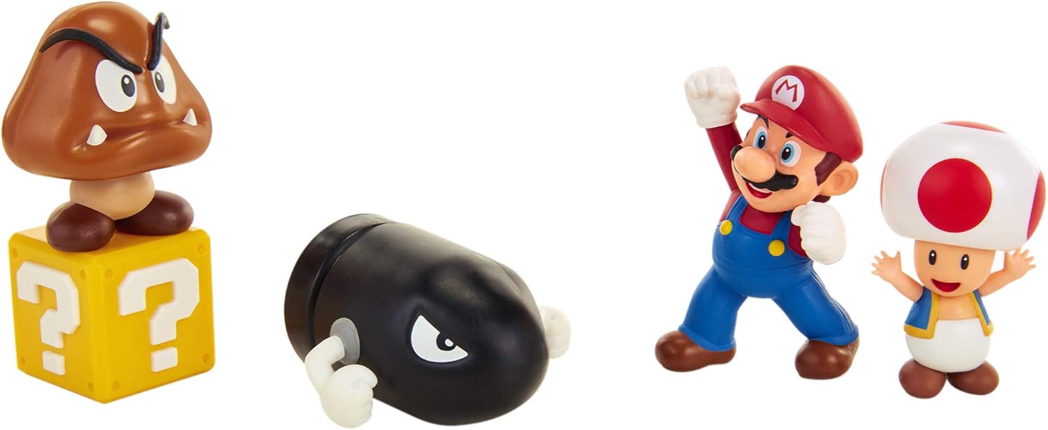 Nintendo Super Mario Acorn Plains Diorama Set – 6,3 cm Figuren Multipack