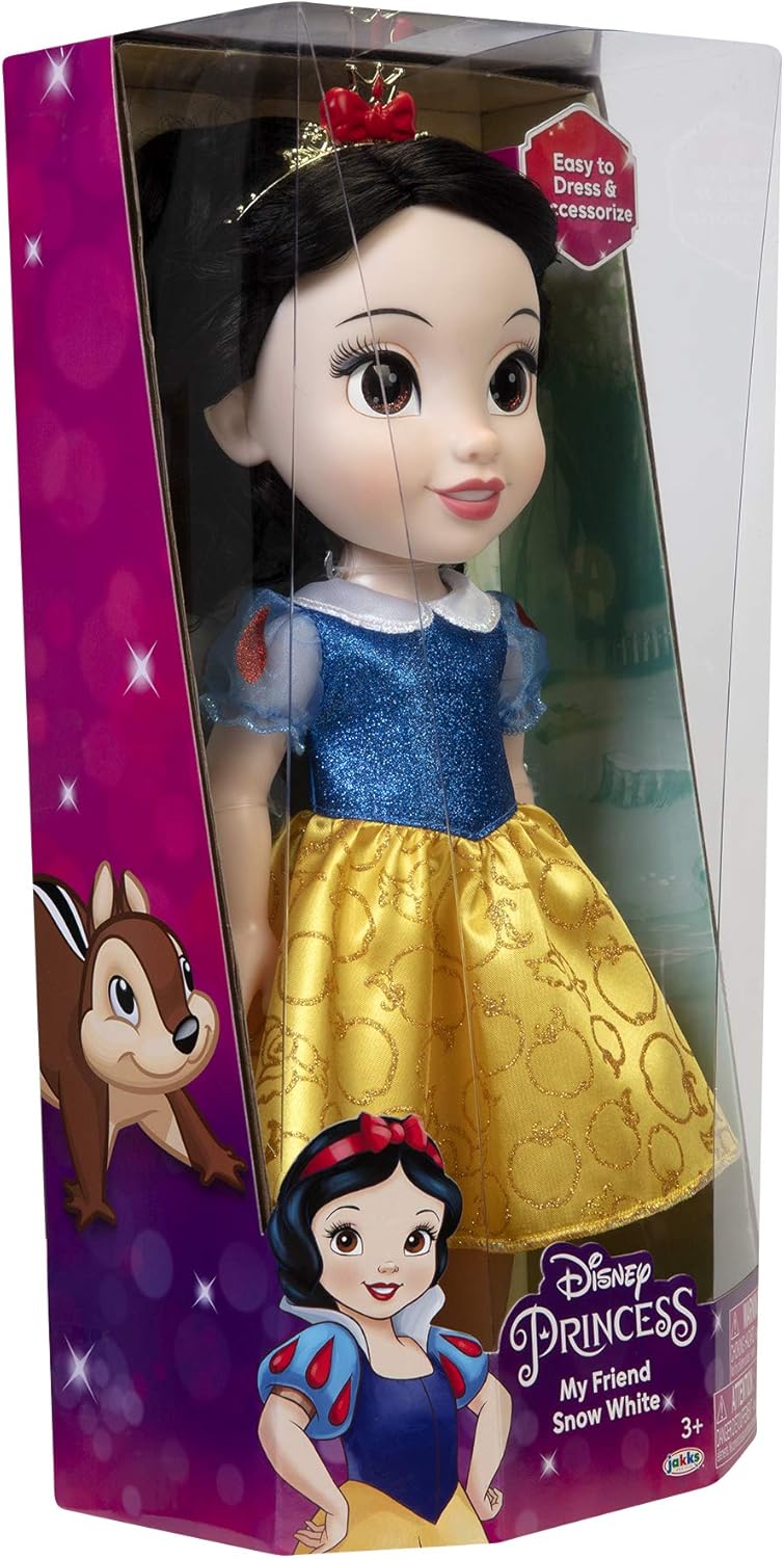 Disney Princess My Friend Schneewittchen-Puppe, 35,6 cm hoch, inklusive abnehmbarem Outfit und Diadem