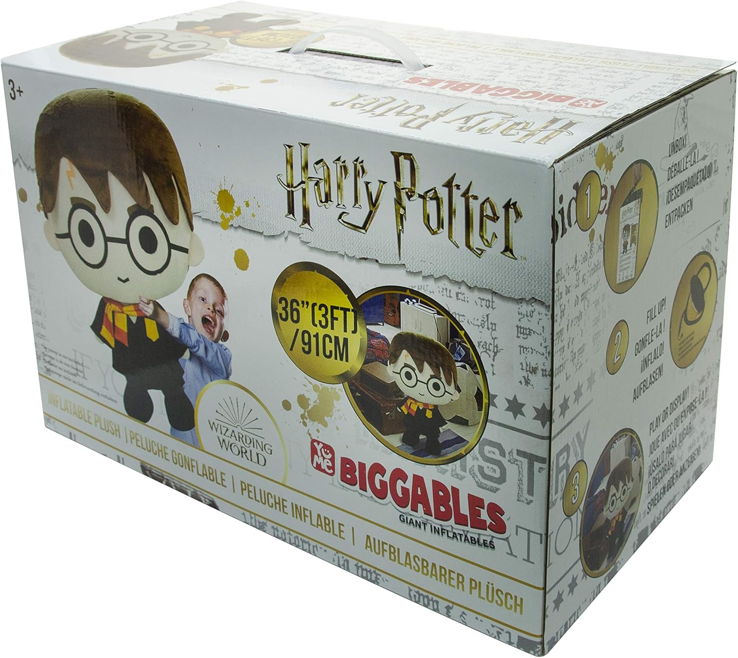 YuMe Biggables – 91 cm große, aufblasbare Plüschfigur aus der Zauberwelt von Harry Potter