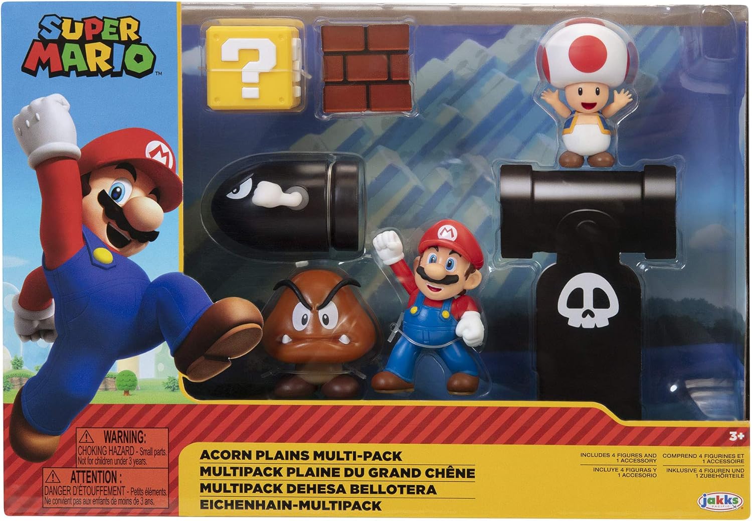 Nintendo Super Mario Acorn Plains Diorama Set – 6,3 cm Figuren Multipack