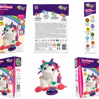 Jumping Clay Einhörner Mond – Lufttrocknende Modelliermasse