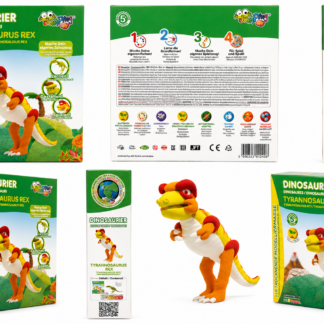 Jumpy Clay Dinosaurier – Tyrannosaurus Rex Modellier-Set