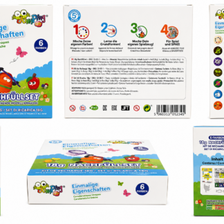 Jumpy Clay 18g Nachfüllset – 6 Farben Modelliermasse