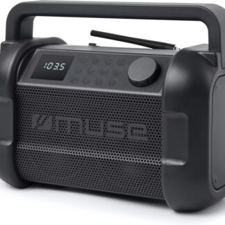 MUSE M-928 FB Jobsite Radio – Baustellenradio mit Bluetooth – Schwarz