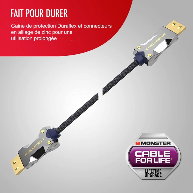 Monster MSeries M3000 HDMI 2.1 AOC Kabel – 10 m – UHD 8K – Dolby Vision HDR – 48 Gbit/s – Bild 7