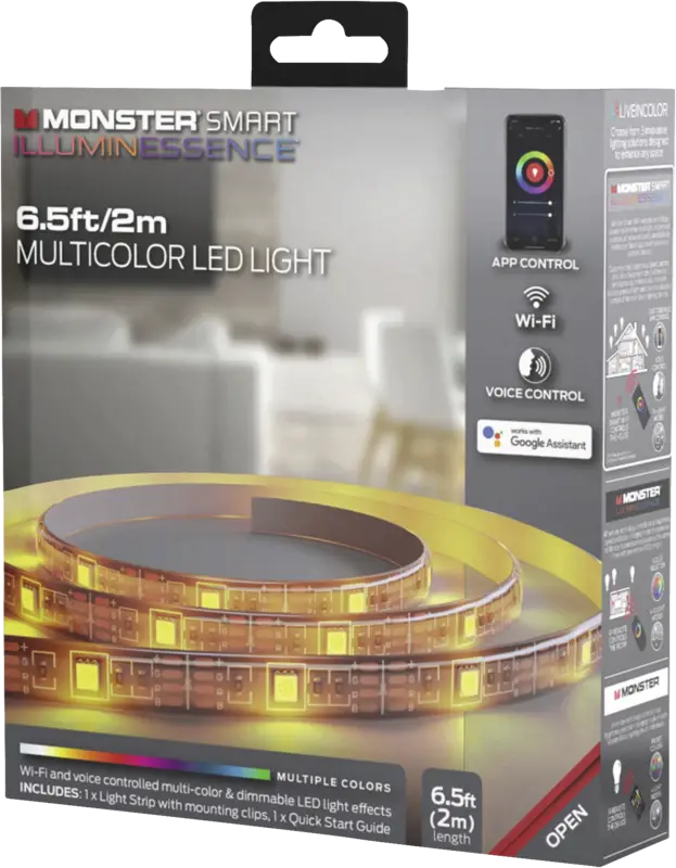 MONSTER Smart Lightstrip – 2 Meter – Smarte LED-Beleuchtung