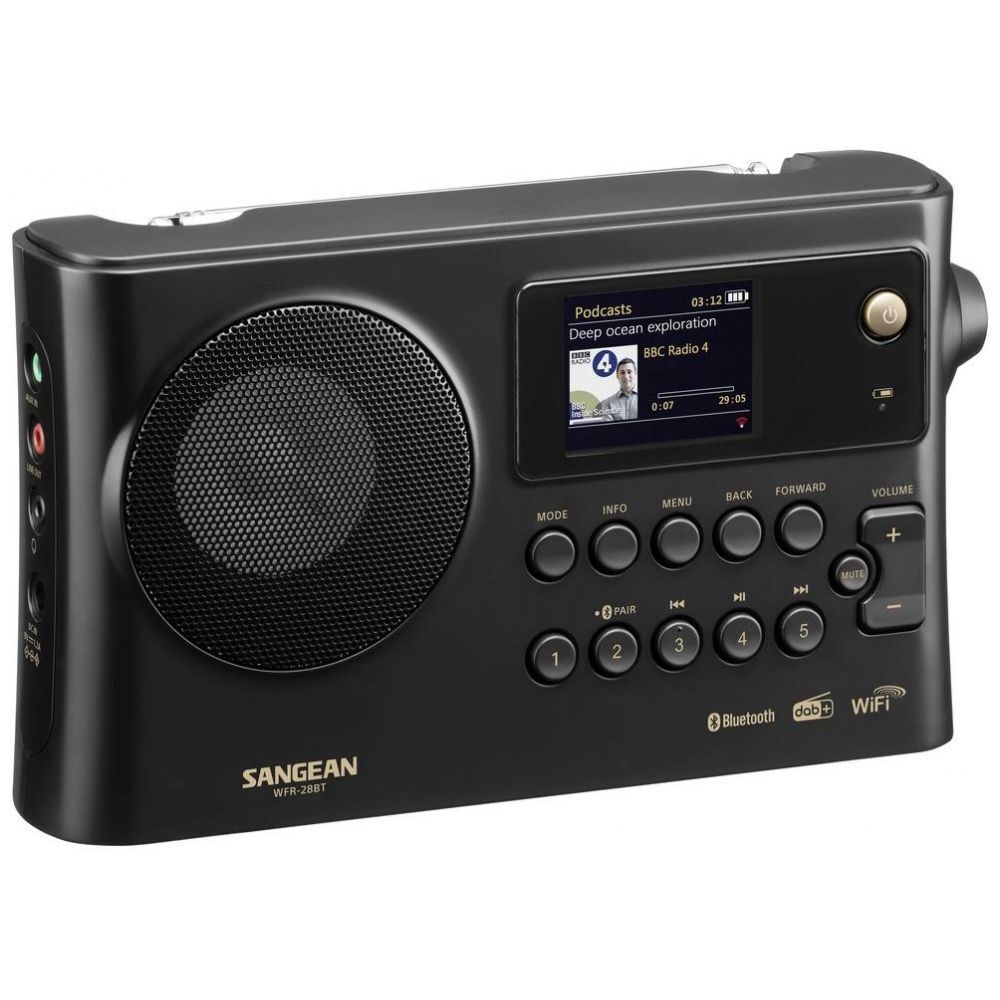 SANGEAN WFR-28BT – Internet-/DAB+ Radio mit Bluetooth – Schwarz