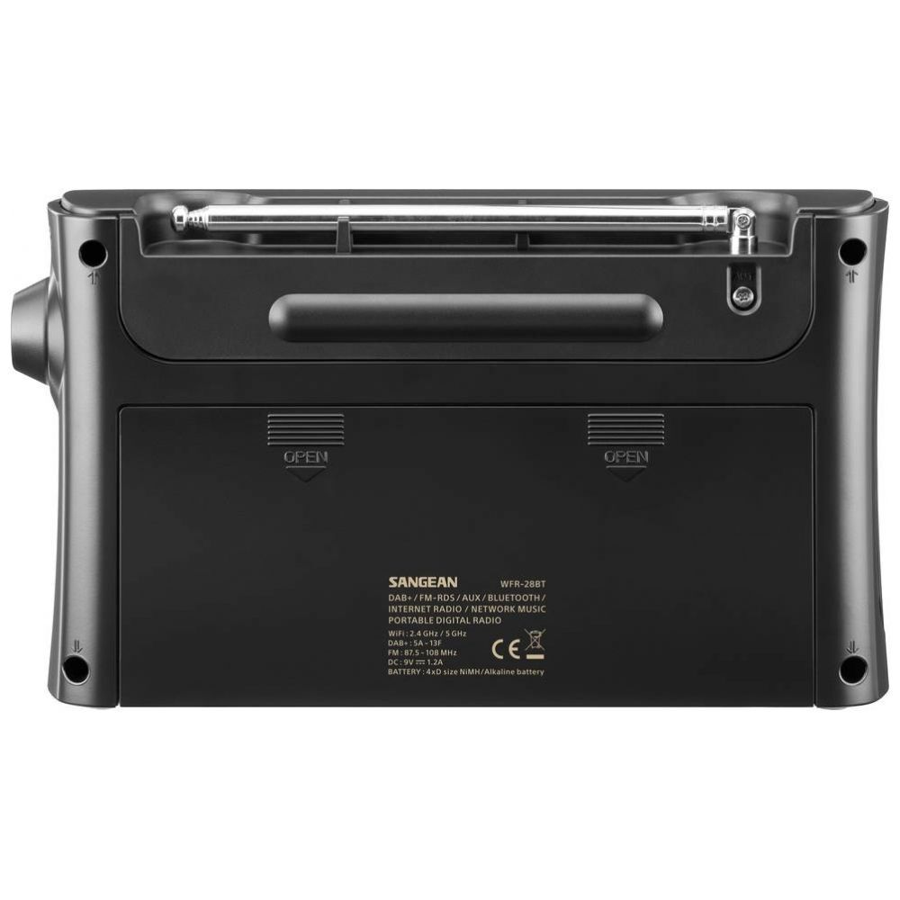 SANGEAN WFR-28BT – Internet-/DAB+ Radio mit Bluetooth – Schwarz – Bild 4