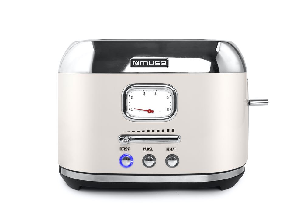 MUSE MS-120 SC Retro Toaster – Beige – 2 Scheiben – 6 Bräunungsstufen – Bild 3