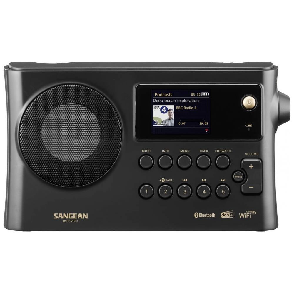 SANGEAN WFR-28BT – Internet-/DAB+ Radio mit Bluetooth – Schwarz – Bild 5
