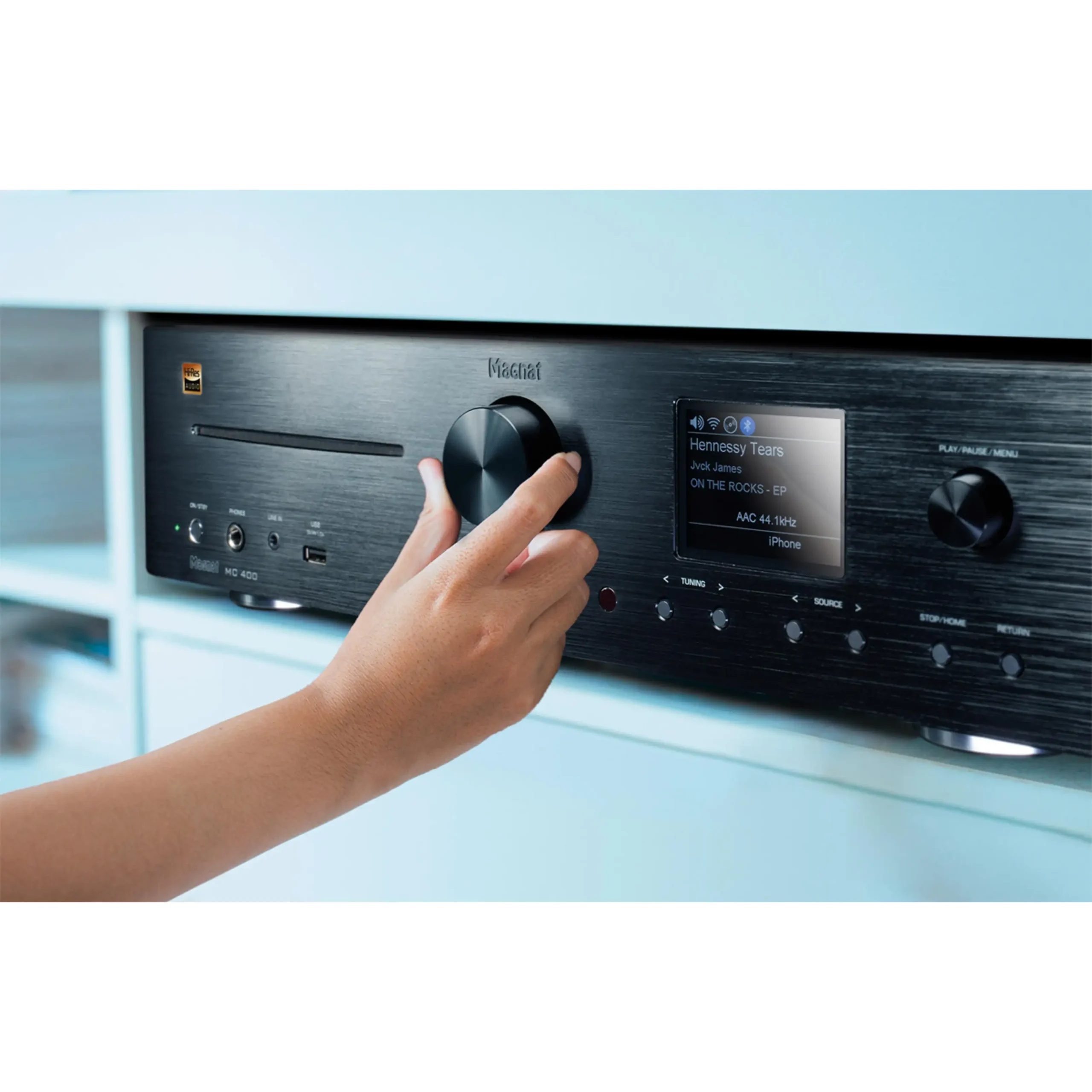 MAGNAT MC 400 Black – High-End Stereo Netzwerk Receiver mit CD, DAB+, Bluetooth & Streaming – Bild 3